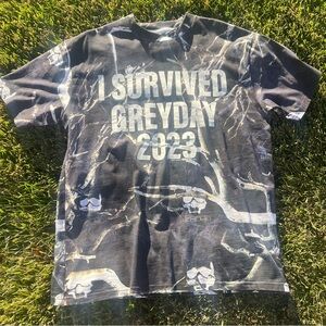G59 Records Suicideboys I Survived GreyDay 2023 Tour Grey Camo T Shirt Sz L